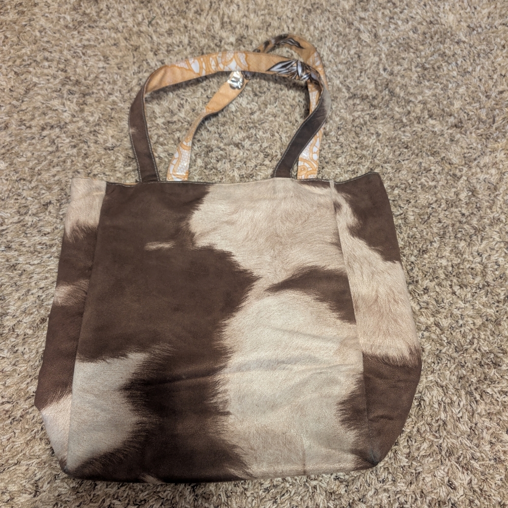 Gigi Hill Cowhide Pattern Purse